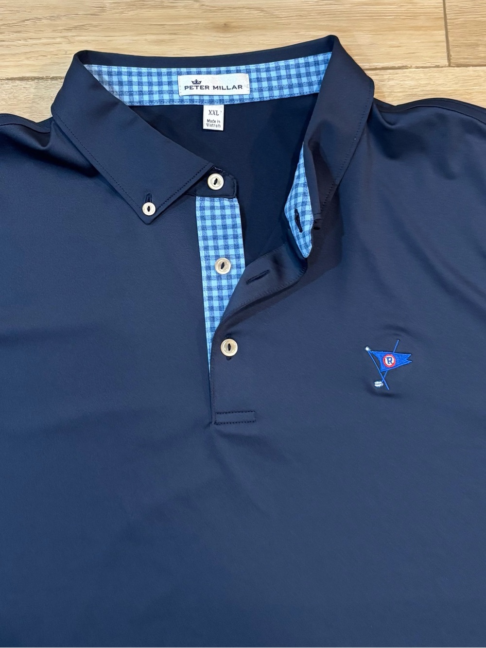Peter Millar Ocean Reef Club Summer Comfort Golf Polo XXL 2XL Performance Blue